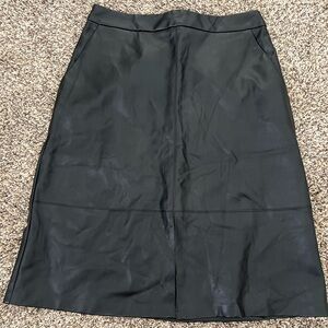 Women’s Midi Leather Skirt Size 8